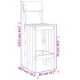 Set de mesa y taburetes altos 3 piezas madera maciza de pino de , Conjuntos de jardín - Ref: Foro24-3157793, Precio: 200,55 €...