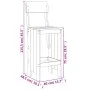 Set de mesa y taburetes altos 3 piezas madera maciza de pino de , Conjuntos de jardín - Ref: Foro24-3157793, Precio: 192,89 €...