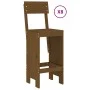 Mesa y taburetes altos de jardín 9 pzas madera pino marrón miel de , Conjuntos de jardín - Ref: Foro24-3157820, Precio: 695,4...