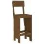 Mesa y taburetes altos de jardín 9 pzas madera pino marrón miel de , Conjuntos de jardín - Ref: Foro24-3157820, Precio: 695,4...