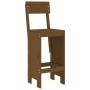 Mesa y taburetes altos de jardín 9 pzas madera pino marrón miel de , Conjuntos de jardín - Ref: Foro24-3157820, Precio: 705,7...