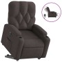 Sillón eléctrico reclinable elevable de tela marrón oscuro en Sillones | Comprar online en Foru.es