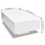 White rectangular coffee table with gloss by vidaXL, Coffee table - Ref: Foro24-244022, Price: 129,22 €, Discount: %