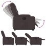 Sillón eléctrico reclinable elevable de tela marrón oscuro en Sillones | Comprar online en Foru.es