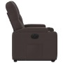 Sillón eléctrico reclinable elevable de tela marrón oscuro en Sillones | Comprar online en Foru.es