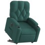 Sillón eléctrico reclinable elevable de tela verde oscuro en Sillones | Comprar online en Foru.es