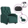 Sillón eléctrico reclinable elevable de tela verde oscuro en Sillones | Comprar online en Foru.es