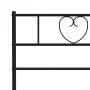 Bed frame with headboard and footboard black metal 120x190 cm by , Beds and slatted bases - Ref: Foro24-355478, Price: 98,19 ...