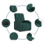 Sillón eléctrico reclinable elevable de tela verde oscuro en Sillones | Comprar online en Foru.es