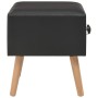 Mesitas de noche 2 unidades 40x35x40 cm cuero sintético negro de vidaXL, Mesitas de noche - Ref: Foro24-276381, Precio: 102,1...