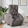 Sillón eléctrico reclinable elevable de tela gris taupe en Sillones | Comprar online en Foru.es
