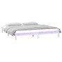 Estructura de cama con LED madera maciza 120x200 cm de , Camas y somieres - Ref: Foro24-820601, Precio: 92,36 €, Descuento: %