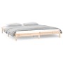 Estructura de cama con LED madera maciza 120x200 cm de , Camas y somieres - Ref: Foro24-820601, Precio: 92,36 €, Descuento: %