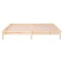 Estructura de cama con LED madera maciza 120x200 cm de , Camas y somieres - Ref: Foro24-820601, Precio: 92,36 €, Descuento: %