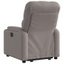 Sillón eléctrico reclinable elevable de tela gris taupe en Sillones | Comprar online en Foru.es