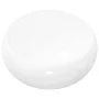 Lavabo redondo de cerámica 40x15 cm blanco de vidaXL, Lavabos - Ref: Foro24-142340, Precio: 57,70 €, Descuento: %