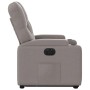 Sillón eléctrico reclinable elevable de tela gris taupe en Sillones | Comprar online en Foru.es