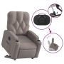 Sillón eléctrico reclinable elevable de tela gris taupe en Sillones | Comprar online en Foru.es