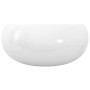 Lavabo redondo de cerámica 40x15 cm blanco de vidaXL, Lavabos - Ref: Foro24-142340, Precio: 60,50 €, Descuento: %