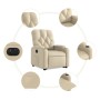 Sillón eléctrico reclinable elevable de tela color crema en Sillones | Comprar online en Foru.es