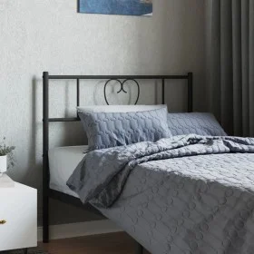 Cabecero de metal negro 100 cm de , Cabeceros y pies de cama - Ref: Foro24-355492, Precio: 23,15 €, Descuento: %