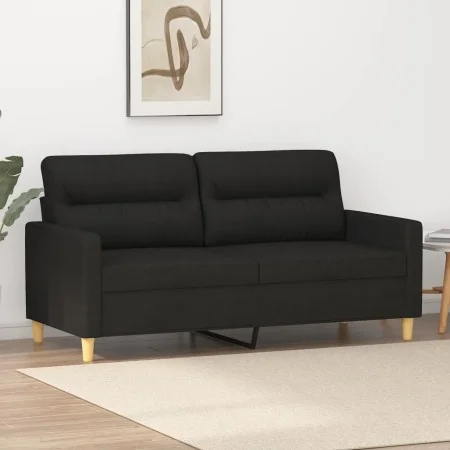 2-seater black fabric sofa 140 cm by , Sofas - Ref: Foro24-359239, Price: 216,06 €, Discount: %