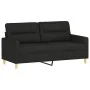 2-seater black fabric sofa 140 cm by , Sofas - Ref: Foro24-359239, Price: 216,06 €, Discount: %