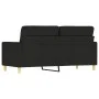 2-seater black fabric sofa 140 cm by , Sofas - Ref: Foro24-359239, Price: 216,06 €, Discount: %