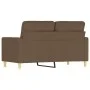 Sofá de 2 plazas de tela marrón 120 cm de , Sofás - Ref: Foro24-359230, Precio: 197,94 €, Descuento: %