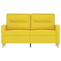 Sofá de 2 plazas de tela amarillo claro 120 cm de , Sofás - Ref: Foro24-359232, Precio: 185,77 €, Descuento: %