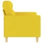Sofá de 2 plazas de tela amarillo claro 120 cm de , Sofás - Ref: Foro24-359232, Precio: 184,46 €, Descuento: %
