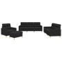 Juego de sofás con cojines 4 piezas tela negro de , Sofás - Ref: Foro24-3201548, Precio: 660,78 €, Descuento: %