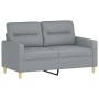 Juego de sofás con cojines 3 piezas tela gris claro de , Sofás - Ref: Foro24-3201536, Precio: 592,66 €, Descuento: %