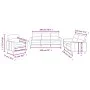 Sofagarnitur mit Kissen 3-teilig aus hellgrauem Stoff von , Sofas - Ref: Foro24-3201536, Preis: 583,72 €, Rabatt: %
