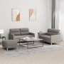 Juego de sofás con cojines 3 piezas tela gris taupe de , Sofás - Ref: Foro24-3201583, Precio: 454,54 €, Descuento: %