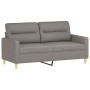 Juego de sofás con cojines 3 piezas tela gris taupe de , Sofás - Ref: Foro24-3201583, Precio: 454,54 €, Descuento: %