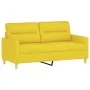 Juego de sofás con cojines 3 piezas tela amarillo claro de , Sofás - Ref: Foro24-3201581, Precio: 389,51 €, Descuento: %