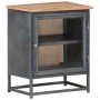 Mesita de noche de madera maciza de acacia gris 40x30x50 cm de vidaXL, Mesitas de noche - Ref: Foro24-323501, Precio: 85,55 €...