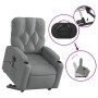 Sillón de masaje eléctrico reclinable elevable tela gris claro en Sillones | Comprar online en Foru.es