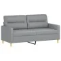 Juego de sofás con cojines 3 piezas tela gris claro de , Sofás - Ref: Foro24-3201576, Precio: 465,69 €, Descuento: %