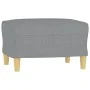 Juego de sofás con cojines 3 piezas tela gris claro de , Sofás - Ref: Foro24-3201576, Precio: 465,69 €, Descuento: %