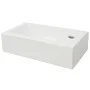 Lavabo con agujero grifo rectangular cerámica 46x25,5x12 blanco de vidaXL, Lavabos - Ref: Foro24-142343, Precio: 67,34 €, Des...