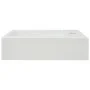 Lavabo con agujero grifo rectangular cerámica 46x25,5x12 blanco de vidaXL, Lavabos - Ref: Foro24-142343, Precio: 67,34 €, Des...