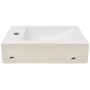Lavabo con agujero grifo rectangular cerámica 46x25,5x12 blanco de vidaXL, Lavabos - Ref: Foro24-142343, Precio: 68,26 €, Des...