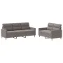 Juego de sofás con cojines 2 piezas tela gris taupe de , Sofás - Ref: Foro24-3201607, Precio: 469,64 €, Descuento: %