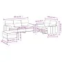 Sofagarnitur mit Kissen, 3-teilig, cremefarbener Stoff von , Sofas - Ref: Foro24-3201626, Preis: 550,59 €, Rabatt: %