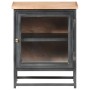 Mesita de noche de madera maciza de acacia gris 40x30x50 cm de vidaXL, Mesitas de noche - Ref: Foro24-323501, Precio: 85,55 €...