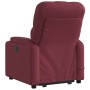 Sillón de masaje elevable eléctrico tela rojo tinto en Sillones | Comprar online en Foru.es