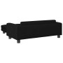 Cama para perros con extensión terciopelo negro 100x50x30 cm en Camas para perros | Comprar online en Foru.es