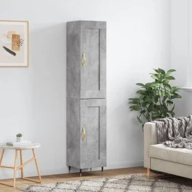 Betongraues Sperrholz-Sideboard 34,5 x 34 x 180 cm von , Sideboards - Ref: Foro24-3200437, Preis: 93,91 €, Rabatt: %